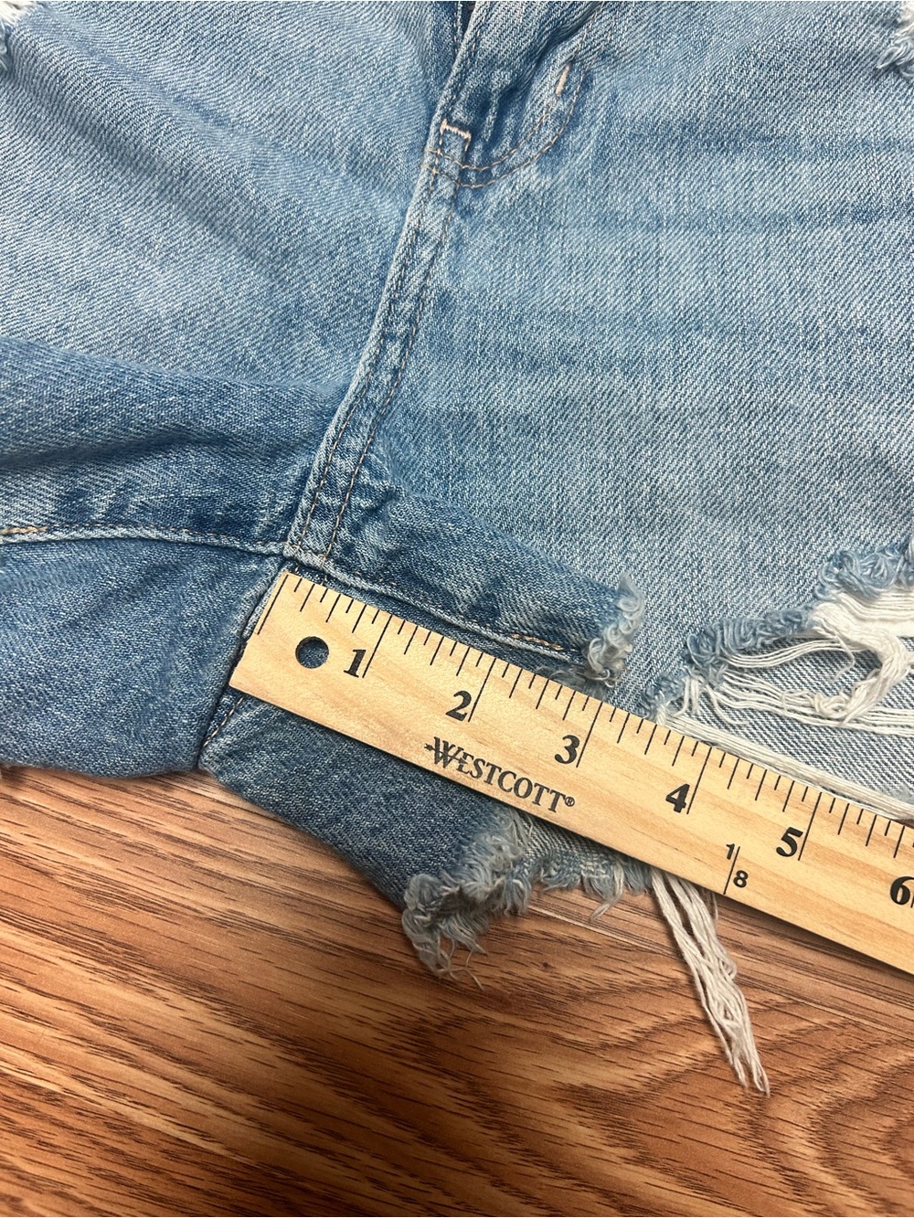 American Eagle Women's Size 6 Curvy Mom Short Stretch Denim Distressed High Rise - Picture 9 of 10